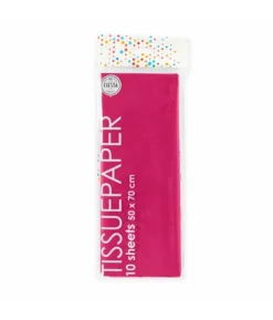 Magenta silkepapir, 10 ark