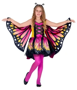 Magenta Sommerfugl kostume