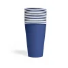 Marineblå papkrus, 350ml 10 stk