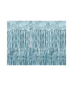Mat blå foliegardin, 100 x 200 cm