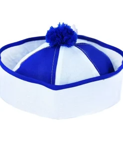 Matros hat, blå og hvid