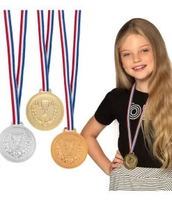 3 medaljer guld, sølv, bronze
