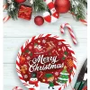 Merry Christmas tallerkner, 23 cm