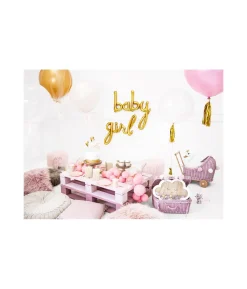 Metallic guld jumbo ballon, 1 stk