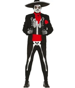 Mexicansk skelet kostume