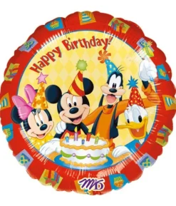 Mickey Happy Birthday folieballon, 43 cm