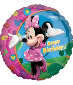 Minnie Happy Birthday folieballon, 43 cm