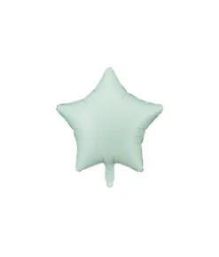 Mint grøn stjerne folieballon, 48 cm