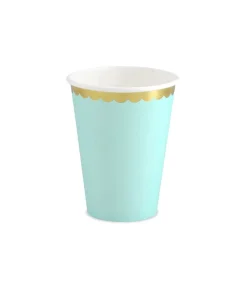 Mint papkrus med guldkant