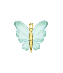 Mint sommerfugl folieballon