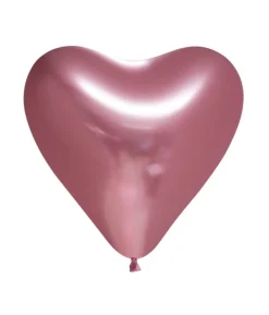 Mirror pink hjerte balloner