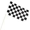 Målflag på pind, stof