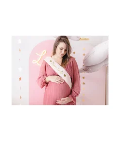 Mom to be skærf, lyserød