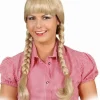 Mørk blond Heidi paryk
