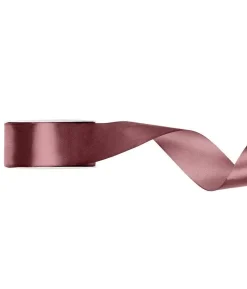 Mørk støvet rosa satinbånd, 38 mm