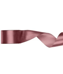 Mørk støvet rosa satinbånd, 50 mm