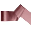 Mørk støvet rosa satinbånd, 100 mm