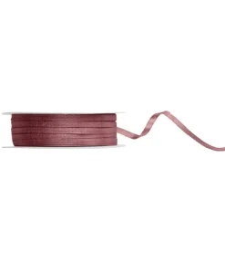 Mørk støvet rosa statinbånd, 3 mm