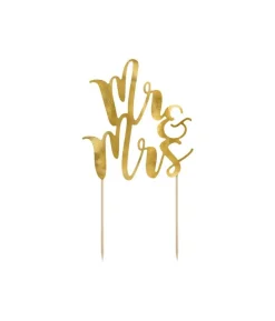 Mr & Mrs kagepynt Guld