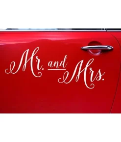 Mr & Mrs klistermærker