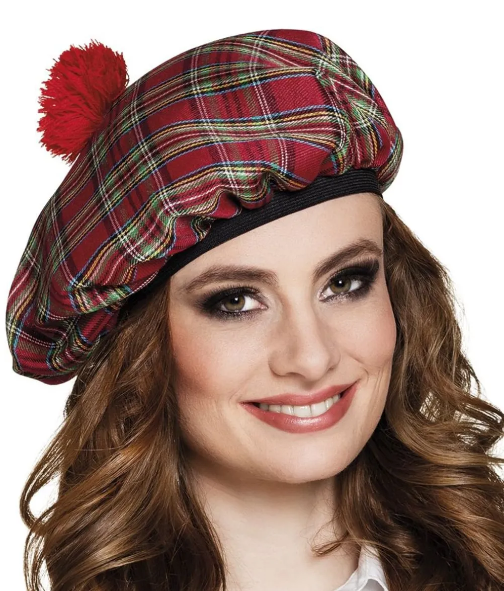 Mrs Tartan hat rød