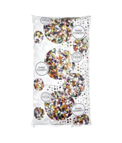 Multifarvet konfetti, 1 kg