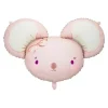 Mus folieballon, lys pink