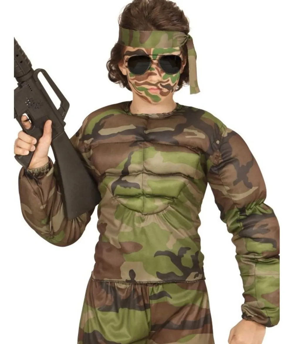 Muskel soldat kostume
