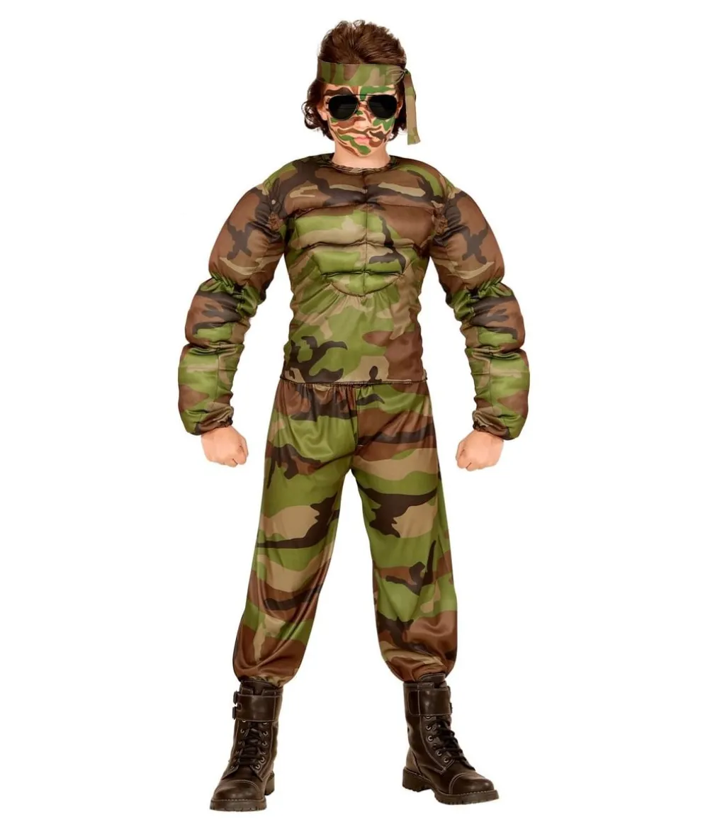 Muskel soldat kostume