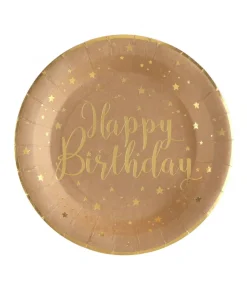 Natur Happy Birthday paptallerkner