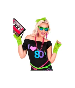 Neongrønne blonde handsker