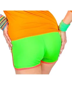 Neongrønne hotpants