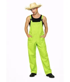 Neon grønne overalls kostume