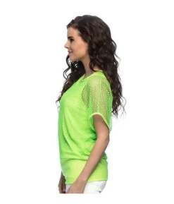 Neon grøn netbluse
