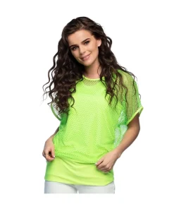 Neon grøn netbluse