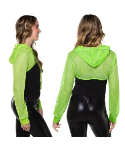Neon grøn net bolero