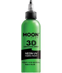 Neon grøn UV stofmaling, 125 ml