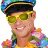 Neon gule 80er briller