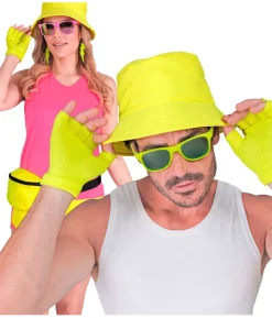 Neon gule fingerløse handsker