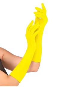Neongule lange handsker