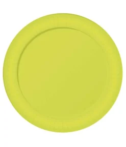 Neon gule paptallerkner