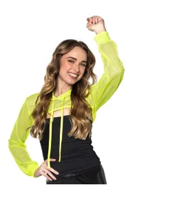 Neon gul net bolero
