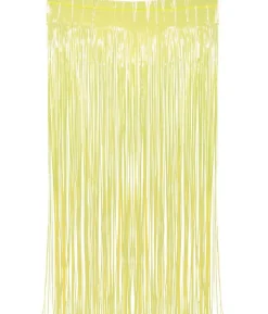 Neon gult dørgardin