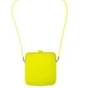 Neon gummi taske, gul