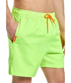Neon lime badeshorts