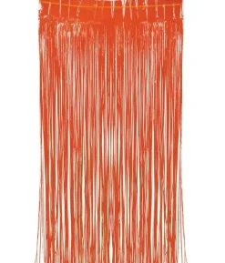 Neon orange dørgardin