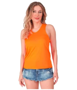 Neon orange tank top