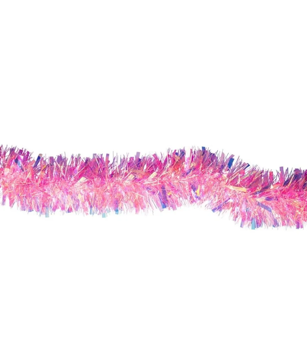 Neon pink folie guirlande, 2 m