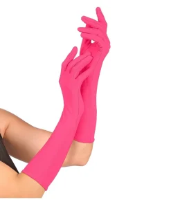 Neonpink lange handsker