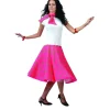 Neonpink nederdel